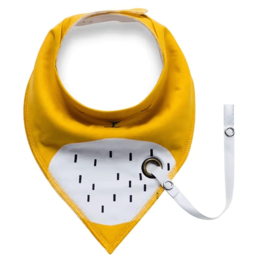 Bavoir pur coton avec attache tétine - Moomies